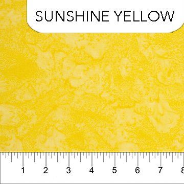 NC Sunshine Yellow Banyan Shadows Batik