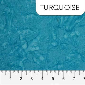 NC Tropical Blue/Turquoise Banyan Shadows Batik