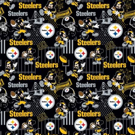 NFL Disney Mickey Pittsburgh Steelers Cotton
