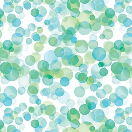 Ocean Bubbles 108" Wide Back Benartex