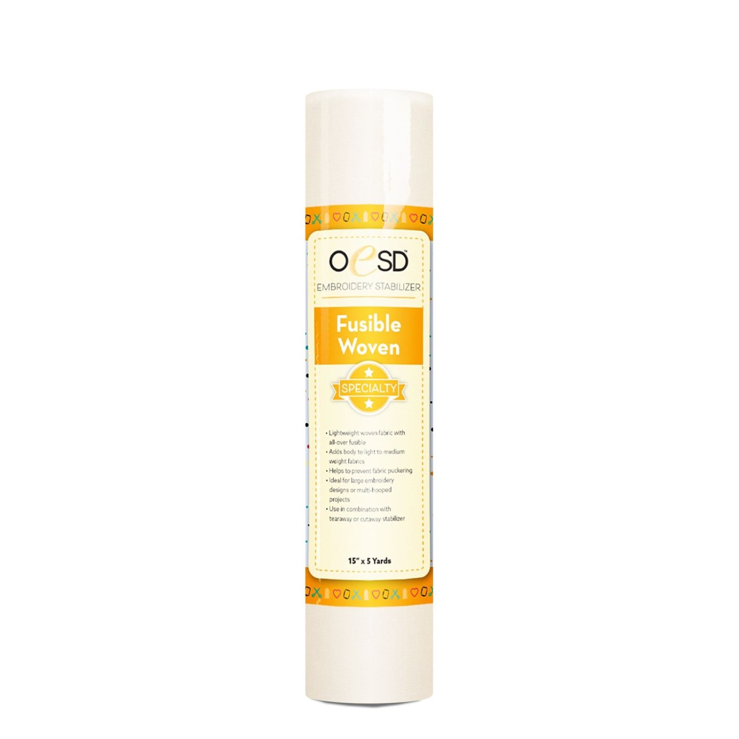OESD Fusible Woven Embroidery Stabilizer 15" x 5 yards