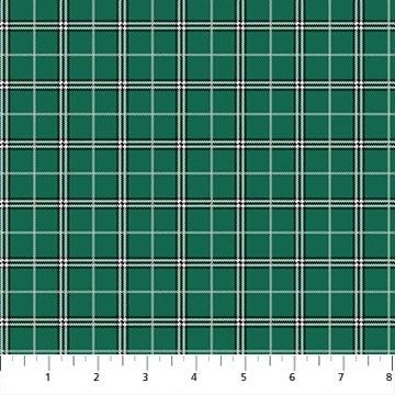 NC Rudolph the Red Nosed Reindeer Spruce Plaid Quilting Cotton
