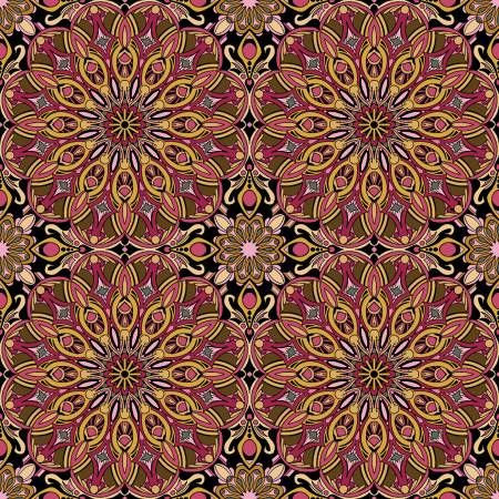 Newest Worlds Worldly Mandala Rose/Multi Benartex
