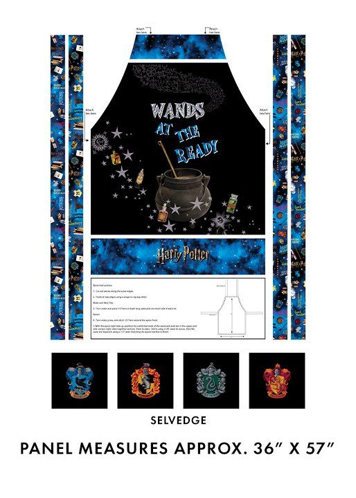 Panel: Harry Potter Apron Multi Benartex