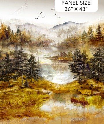 Panel: NC Misty Morning Ochre Multi