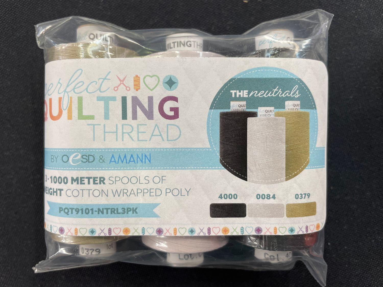 OESD Perfect Quilting Thread 3 pack 50 wt. The Neutrals