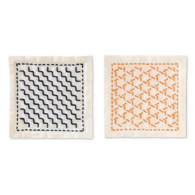 Olympus Sashiko Coaster Kit Ecru #2 Hitome-zashi