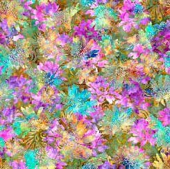 Packed Floral Mesh Spandex Knit QT