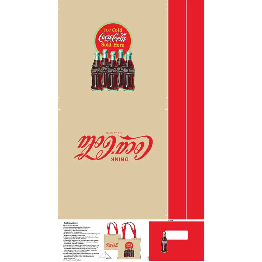 Panel: Coca-Cola Canvas Tote Bag 24"