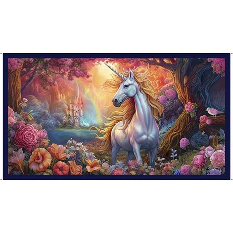 Panel: MYSTICAL UNICORN - UNICORN PANEL 24" CLEARANCE