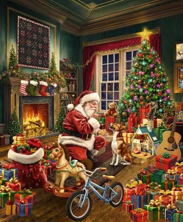 Panel: Winter Wonder Christmas Morning 36" Windham