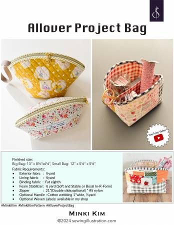 Pattern: Allover Project Bag by Minki Kim