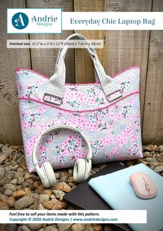 Pattern: Everyday Chic Laptop Bag Andrie Designs