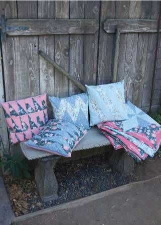 Pattern: Half Rectangle Pillows Cut Loose Press 15" x15"