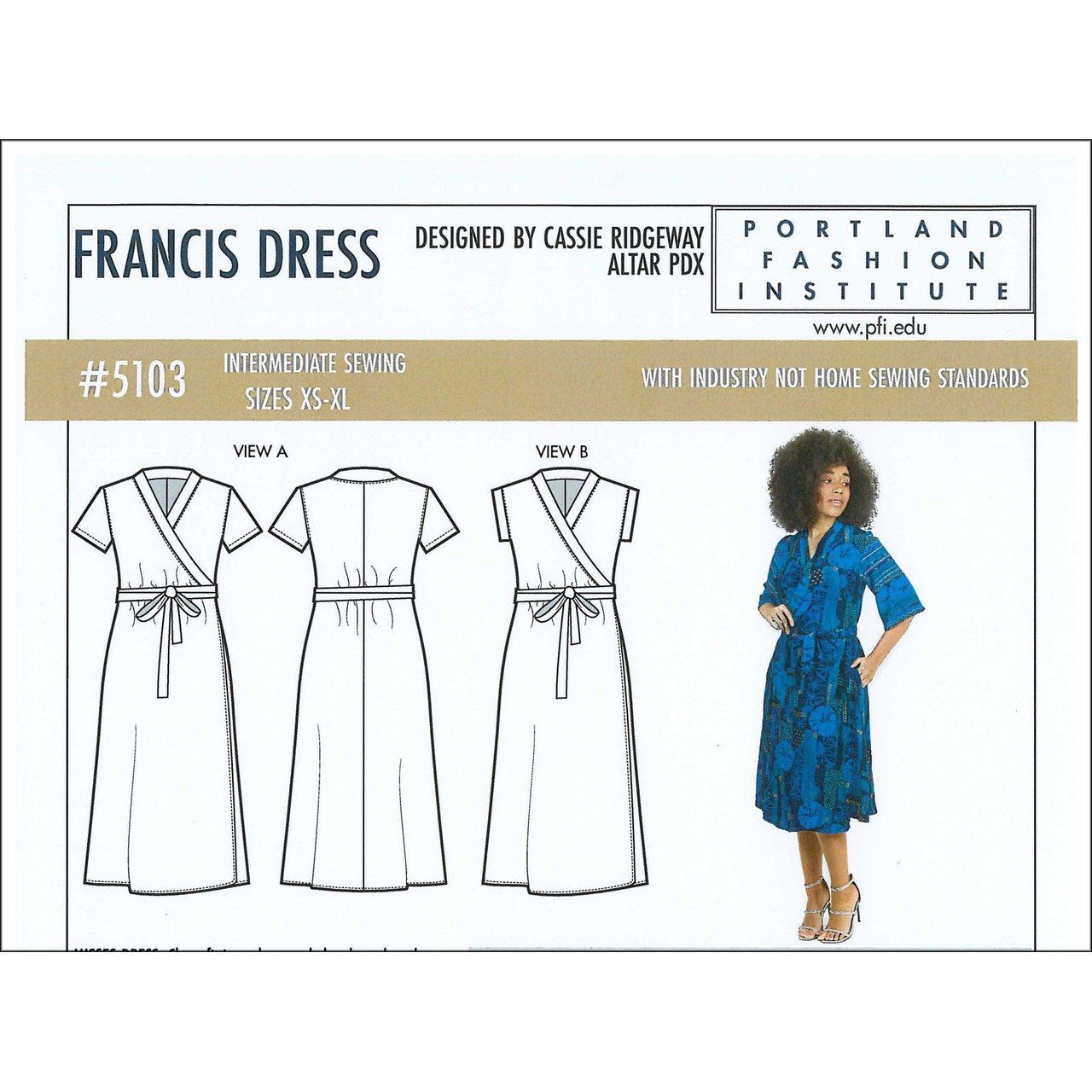 Pattern: PFI Altar Francis Wrap Dress