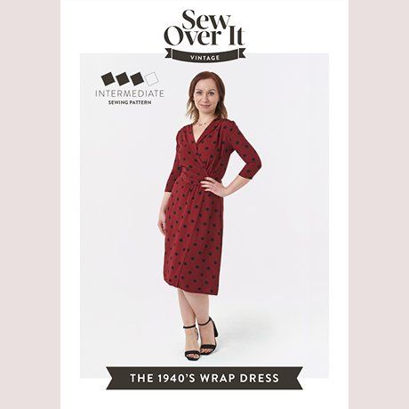 Pattern: Sew Over It 1940's Wrap Dress CLEARANCE