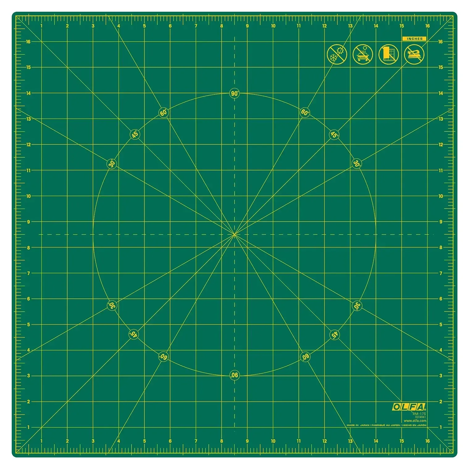 Olfa Square Rotating Cutting Mat 17 in