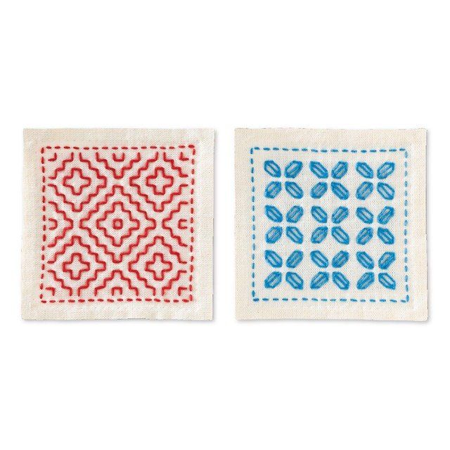 Olympus Sashiko Coaster Kit Ecru #1 Hitome-zashi