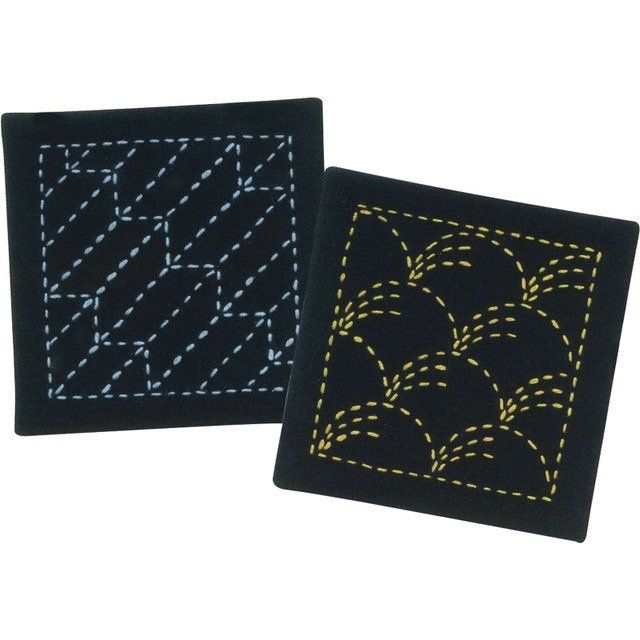 Olympus Sashiko Coaster Kit Navy #2