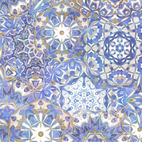 Packed Medallion 108" Wide Back by QT Fabrics
