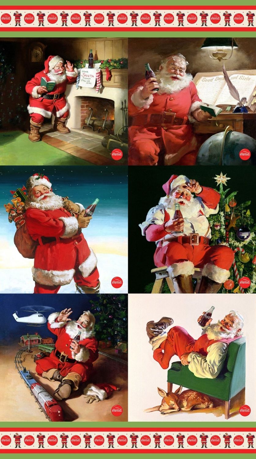 Panel: Coca-Cola Christmas 24" Northcott