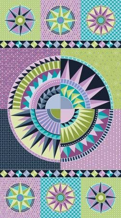 Panel: Endless New York Beauty Night 24" x 44" Amanda Murphy Benartex Quilting Cotton CLEARANCE