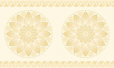 Panel: Moonlight Serenade Cream Blossom 36" Amanda Murphy Benartex