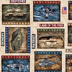 Patriot Marines Patch Tan QT Fabrics