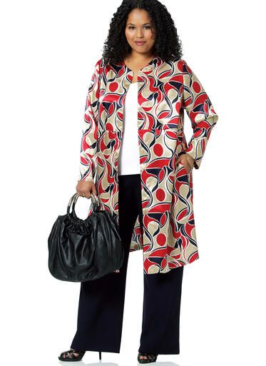 Pattern: Butterick B5473 Misses Open Front Jacket Vest and Pants XSM SM M L XL