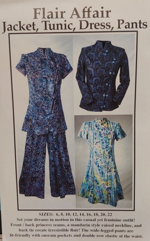 Pattern: CNT Flair Affair Jacket Tunic Dress Pants Pattern