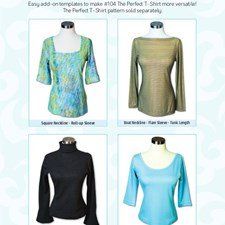 Pattern: New Neckline &amp; Sleeves for Perfect TShirt Pamela's Patterns