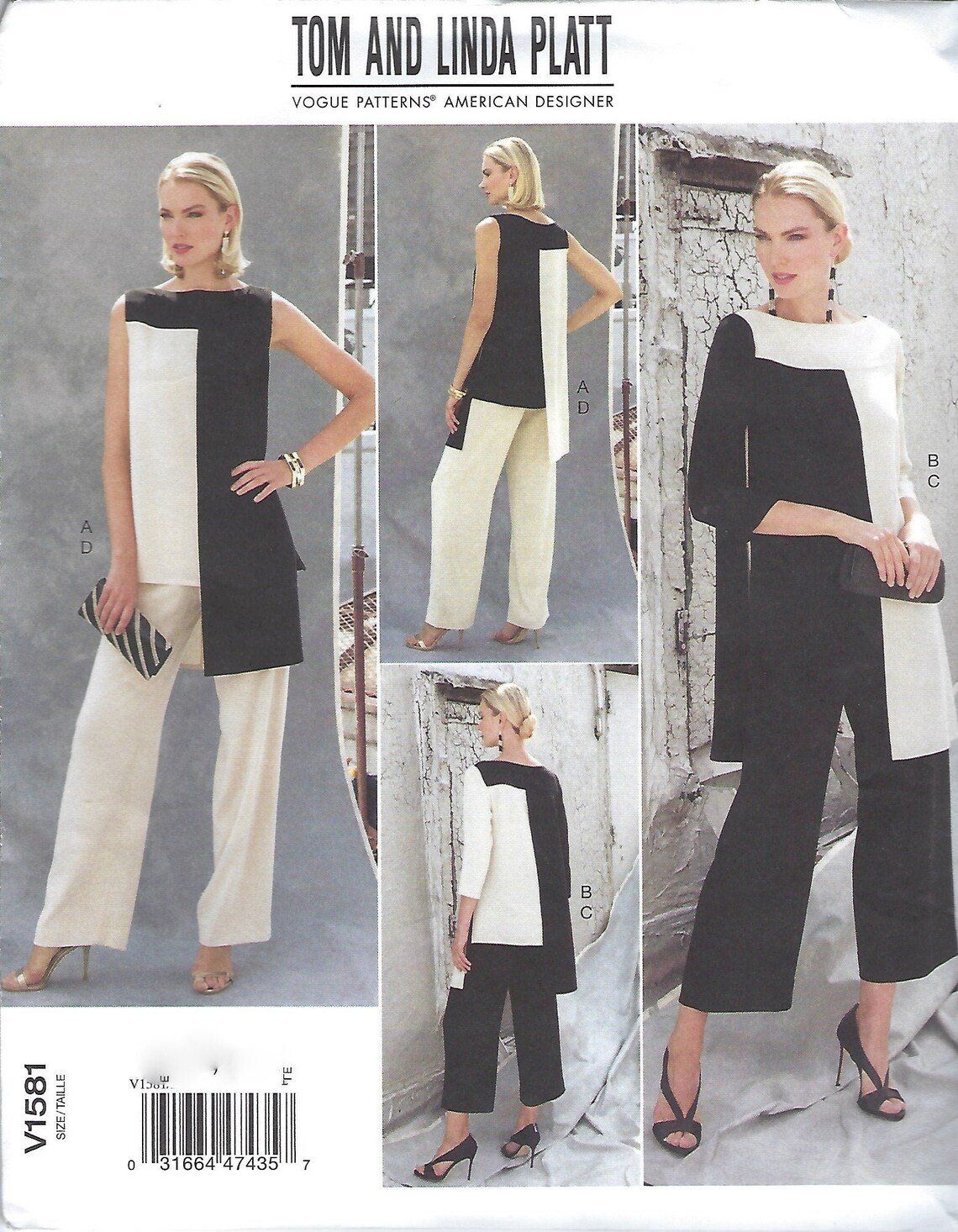 Pattern: Vogue 1581 Tunic &amp; Pants Pattern CLEARANCE