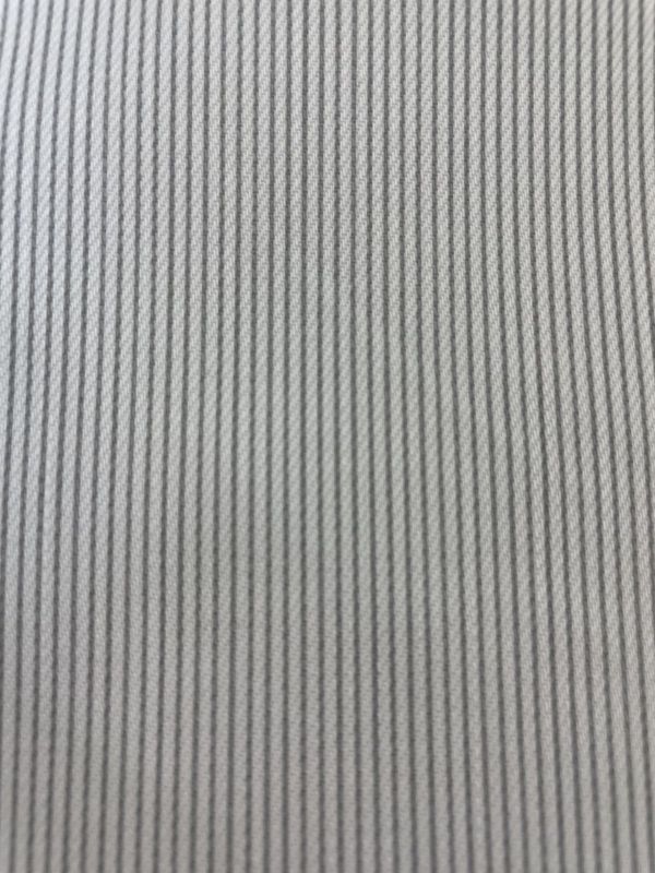 Pin Stripes gray and white cotton with spandex