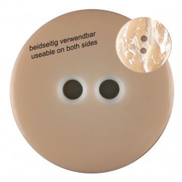 Pink Polyester Button Reversible 18mm