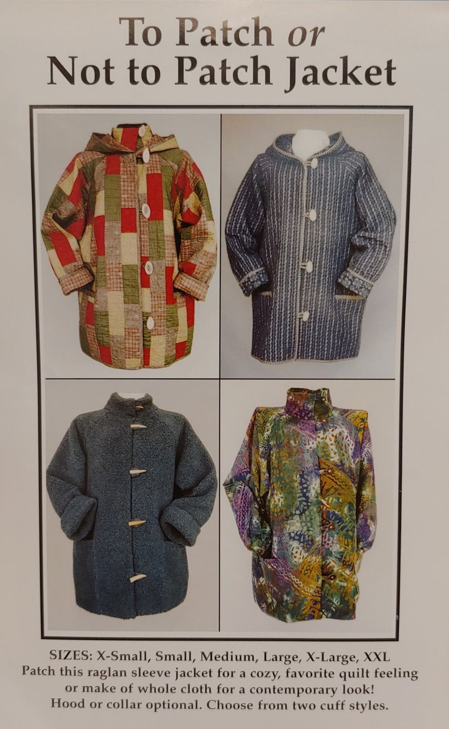 Pattern: CNT To Patch or Not To Patch Jacket Pattern due in February on order