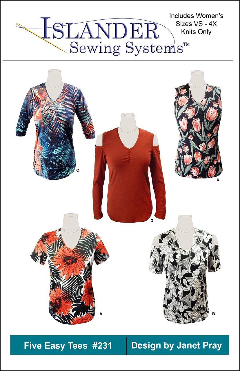 Pattern: Five Easy Tees VS-4X