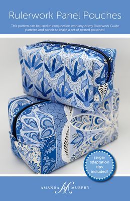 Pattern: Rulerwork Panel Pouches Amanda Murphy