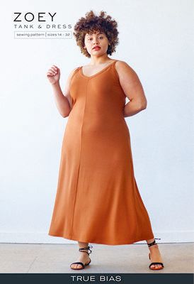 Pattern: Zoey tank &amp; Dress by True Bias CLEARANCE