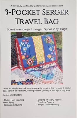 Project Pattern: 3-Pocket Serger Travel Bag