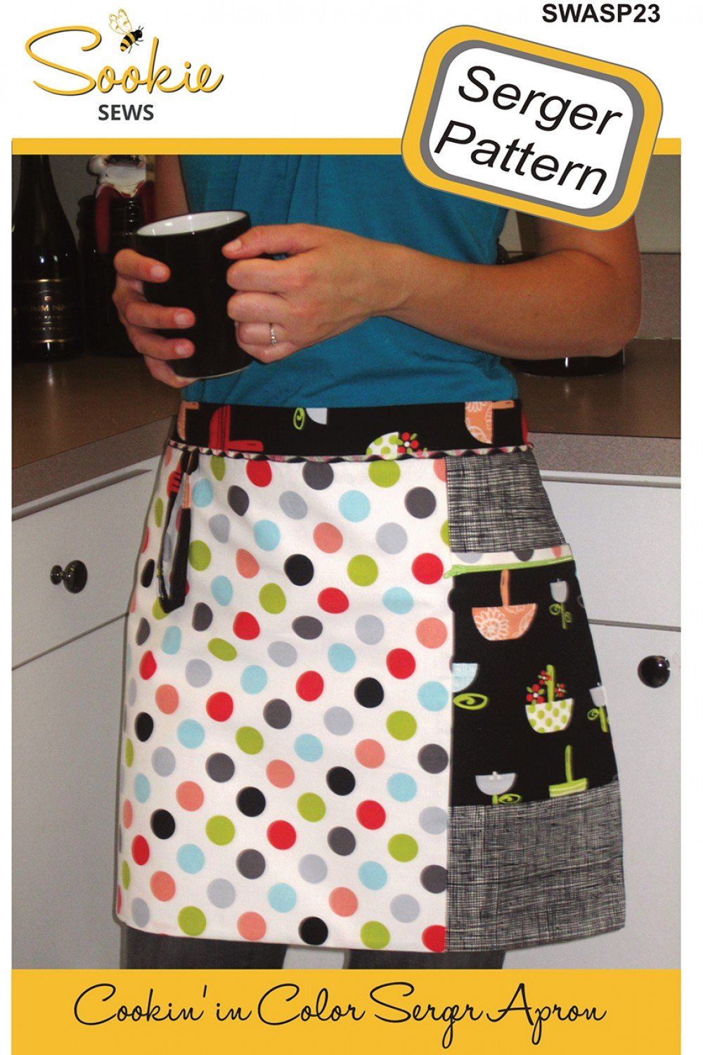 Project Pattern: Sookie Sews Cookin In Color Serger Apron