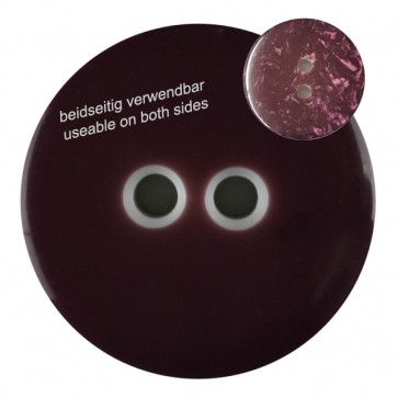 Purple Polyester Button Reversible 18mm