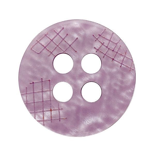 Purple Polyester Button 4 holes 18mm