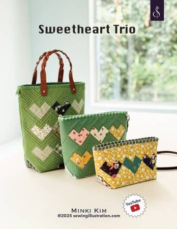 Pattern: Sweetheart Trio Bag by Minki Kim