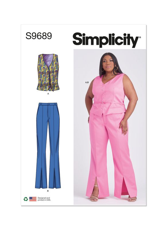 Pattern: Simplicity S9689 Misses' and Women's Vest and Pants
