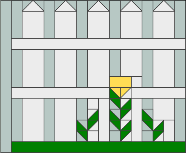 Picket Fence Bonus Quilt Block 17.5" x 14.5" DIGITAL DOWNLOAD
