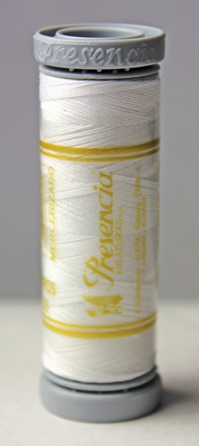 Presencia Cotton 60wt Thread 600m White