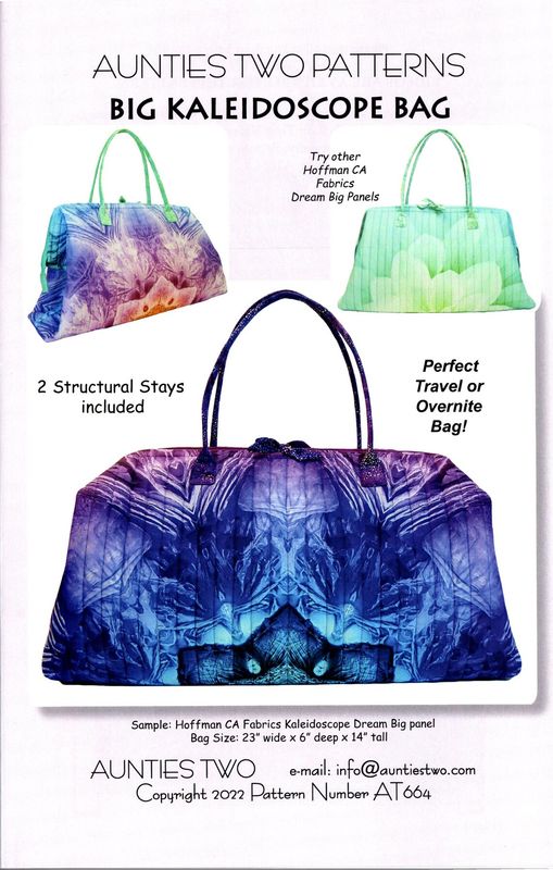 Project Pattern: Big Kaleidoscope Bag Aunties Two Patterns