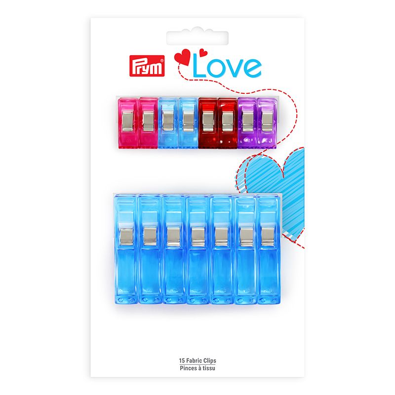 Prym Fabric Clips Mixed 15ct