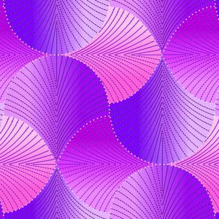 Purple Fans Pearlescent Geo Pop Pearl