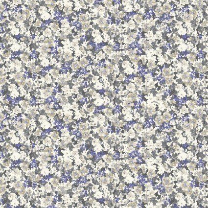 Purple Flower Patch Japanese Cotton Lawn